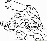 Blastoise Colorear Pokémon Bubakids sketch template