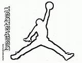Basketbal Coloringhome Jumpman sketch template