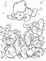 Coloring Underwater Pages Scene Plants Ocean Printable Getcolorings Getdrawings Color sketch template