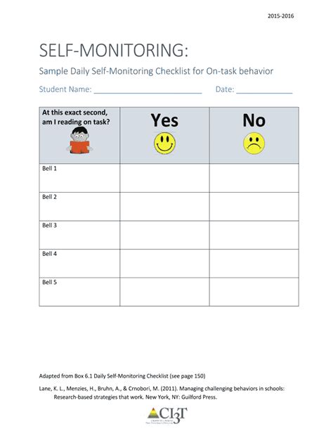behavior  monitoring worksheet checklist    form fill