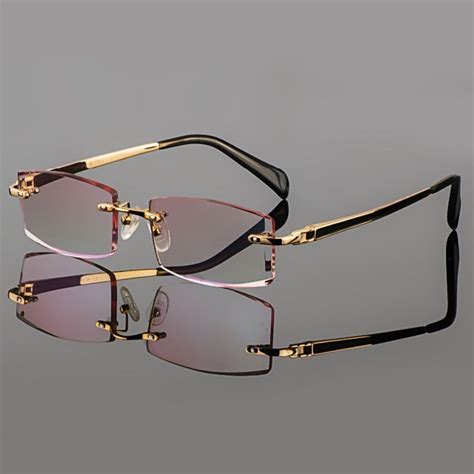 2015 Phantom Trimming Titanium Eyewear Male Models Diamond Trimming