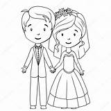 Sposi Colorare Da Disegni Pages Per Immagini Coloring Mariella Bride Wedding Groom Cartoon sketch template