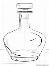 Bottle Drawing Hennessy Getdrawings Step sketch template