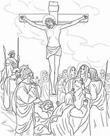 Friday Crucifixion sketch template