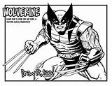 Wolverine Draw Too Coloring sketch template