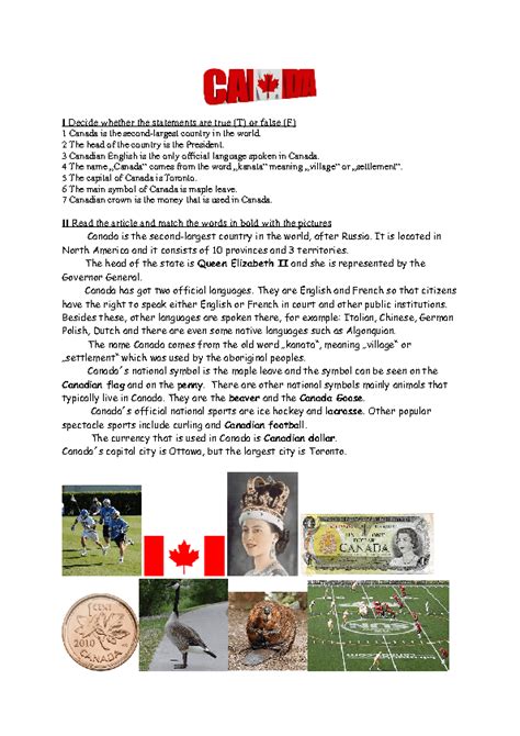 canada basic facts canada information basic facts esl lessons