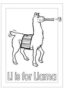 llama coloring pages  coloring pages  kids