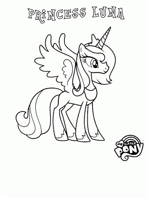 princess luna    pony coloring page  print
