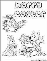 Coloring Pages Pooh Winnie Friends Eastereggs Fun sketch template
