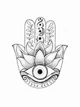 Hamsa Eye Drawing Evil Hand Tattoo Drawings Tattoos Stipple Dots Coloring Fatima Designs Lotus Pages Mandala Small Etsy Paintingvalley Mandalas sketch template