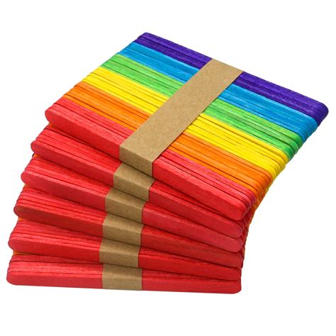 buy wisyok  pcs colored popsicle sticks  crafts   colored