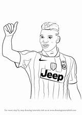 Pogba Paul Pages Draw Coloring Step Drawing Footballers Tutorials Printablecoloringpages Credit Larger Drawingtutorials101 sketch template