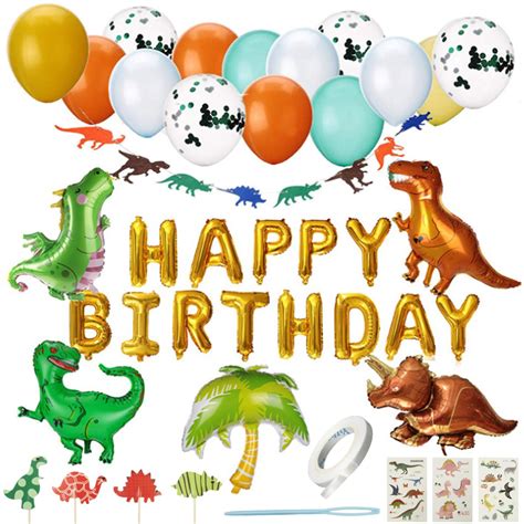 dinosaur theme happy birthday  pack  party force