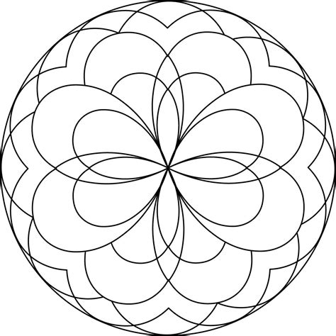 coloring pages  simple mandala