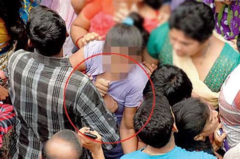 Shocking Photographs Of Three Perverts Molesting A Woman During A