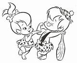 Pebbles Bam Coloring Pages Cartoon Bambam Flintstones Flintstone Disney Tumblr Choose Board sketch template