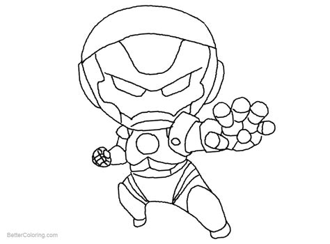 chibi iron man coloring pages printable coloring pages