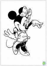 Coloring Minnie Mouse Dinokids Pages Close Coloringdisney sketch template