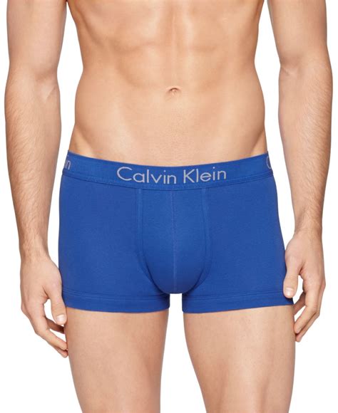 lyst calvin klein men s body trunk 2 pack underwear u1804 in blue for men