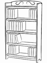 Drawing Bookshelf Bookcase Shelf Coloring Draw Pages Color Book Tocolor Drawings Simple Bookshelves Paintingvalley Library Books Clip Desenho Colorir Estante sketch template