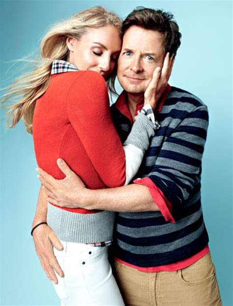 Michael J Fox Wife Tracy Pollan Share Tender Embrace In Holiday Ad