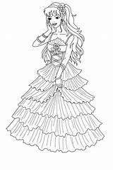 Colorear Principessa Princesa Desenho Colorkid sketch template
