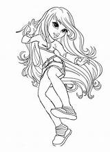 Coloring Pages Girlz Moxie Girl Girls Color Lexa Fun Visit Colouring sketch template