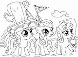Pony Colorear Applejack Crusaders Cutie Wonder sketch template