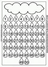 Worksheets Number Printable Numbers 50 Chart Worksheet Counting Tracing Kids Coloring Math Sheets Recognition Dots Print Kindergarten Charts Dot Pages sketch template