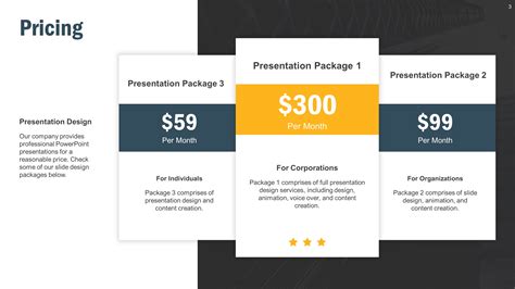 pricing tier template bundle  powerpoint slidestore
