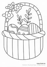 Osterkorb Ostern Ausmalbilder Blumen Ausdrucken Oster Malvorlagen Kostenlosen sketch template