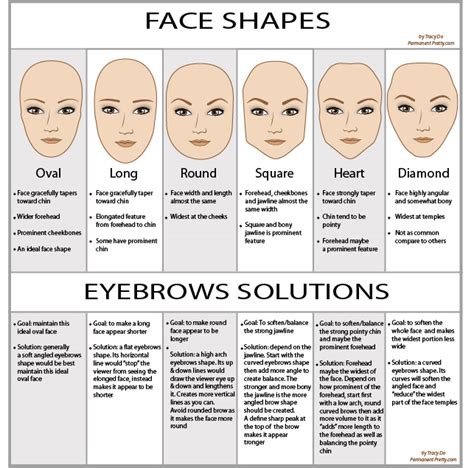 creating eyebrow shape  face shape  women