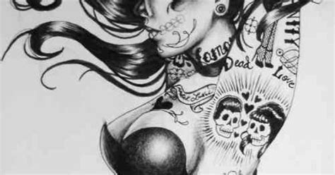 Day Of The Dead Pin Up Girl Tattoos That I Love Pinterest