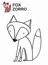 Zorro Molde Principito Euroresidentes Bordado Animalitos Foxes sketch template