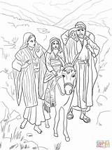 Egypt Family Holy Returns Coloring Nazareth Pages Color sketch template
