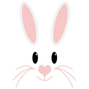bunny face printable bunny masks  printable templates coloring