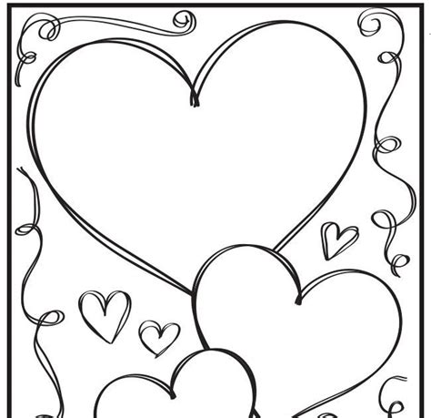 pretty heart  border coloring pages ferrisquinlanjamal