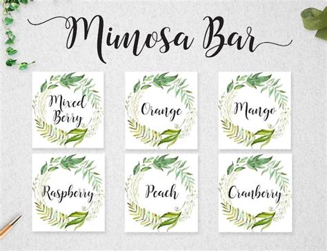 mimosa bar printables printable coloring pages