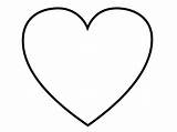 Heart Coloring Blank Pages Print Clipart Small Perfect Clip sketch template