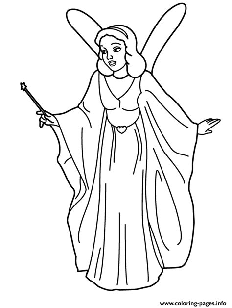 fairy godmother coloring pages printable
