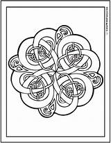 Celtic Coloring Pages Knots Knot Designs Printable Swirls Vines Intertwined Colorwithfuzzy Leaves Patterns Irish Scottish sketch template