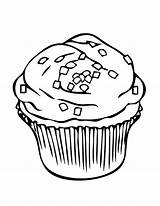 Coloring Cupcakes Pages Kids Netart sketch template