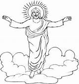 Coloring Pages Easter Risen Christ Kidprintables Return Main sketch template