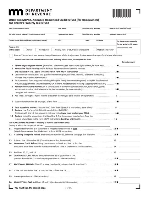 minneaots income tax form mprx fill  sign  dochub