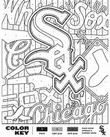 Mlb Coloring Sox Word Whitesox sketch template