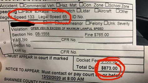 Driver In Kansas Must Pay 873 Ticket After Clocking 133 Mph In 65 Zone