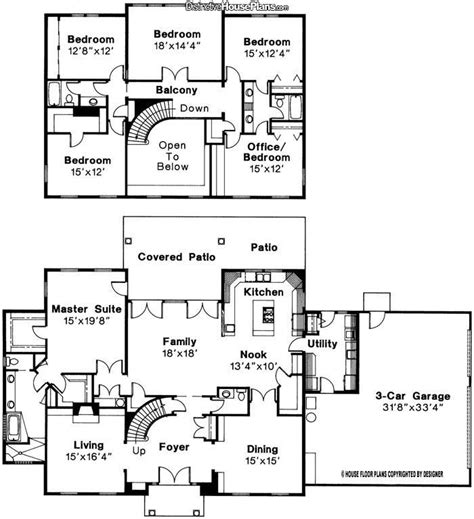 bedroom house plans  story  basement openbasement
