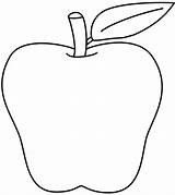 Apple Outline Coloring Clipartbest Printables Pages Clipart sketch template