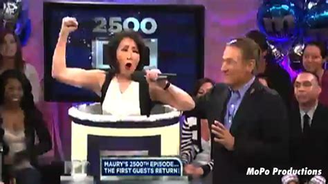 Connie Chung Jumps Out Of A Cake For Hubby Maury