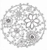 Mandala Coloring Pages Flower Drawing Adult Pattern Kids Choose Board Printable sketch template